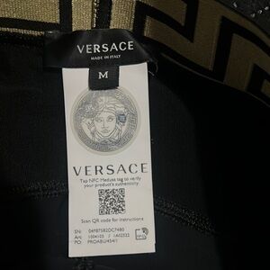 Versace Black and Gold Patterned Apparel